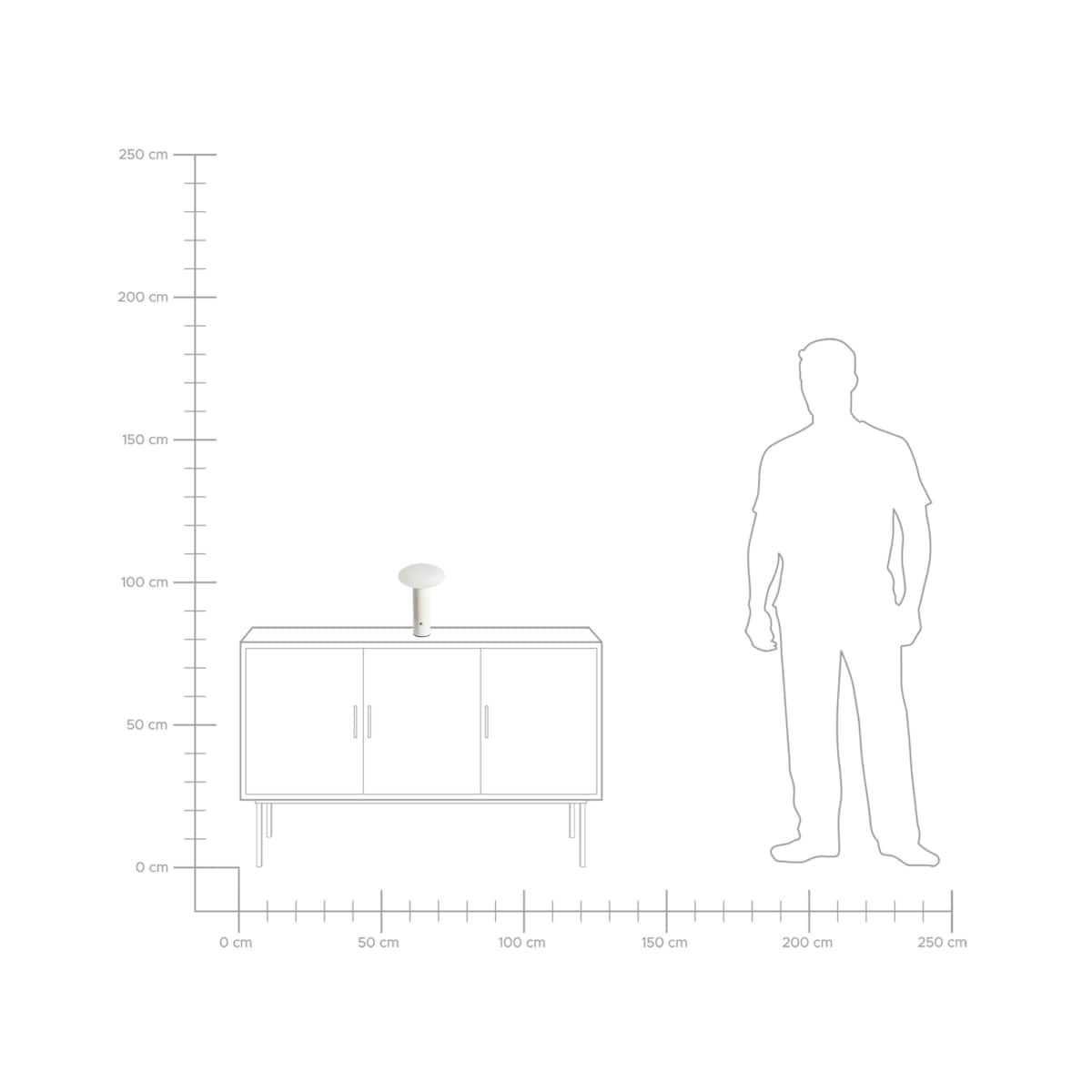 Bezprzewodowa lampa stołowa LED BUAYAN Ze ściemniaczem Metal Biały