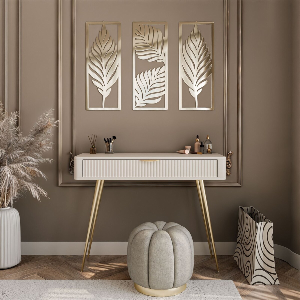 Konsola SCARLETT z szufladą beżowa