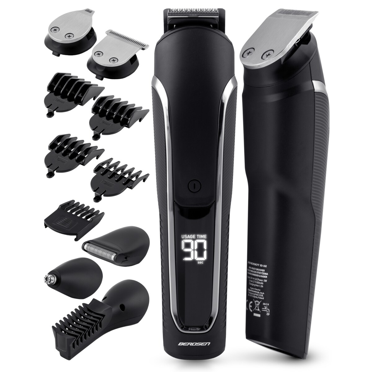 Trymer maszynka do włosów golarka do brody 6w1 Berdsen