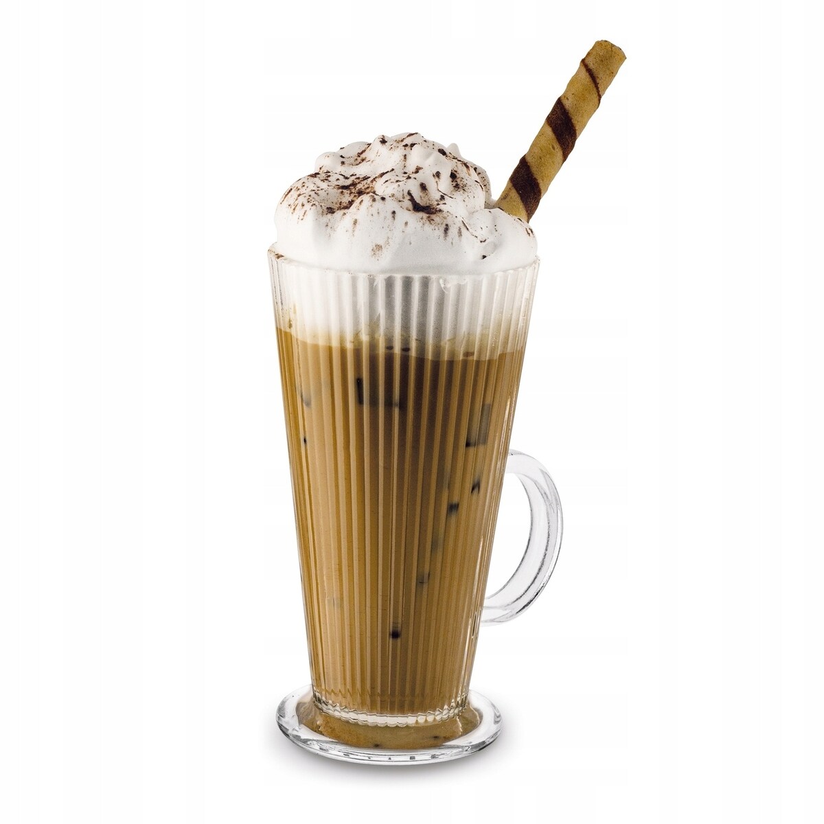 6x KUBEK szklanka 300 ml na herbatę kawę latte desery wysoka na nóżce