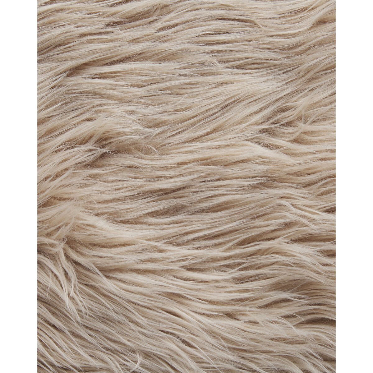 Dywan ze sztucznego futra MAMUNGARI Piaskowy 60 x 180 cm