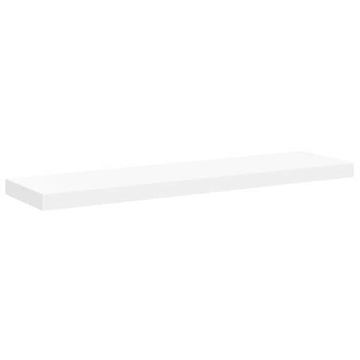 vidaXL Półka ścienna, biała, 90x23,5x3,8 cm, MDF