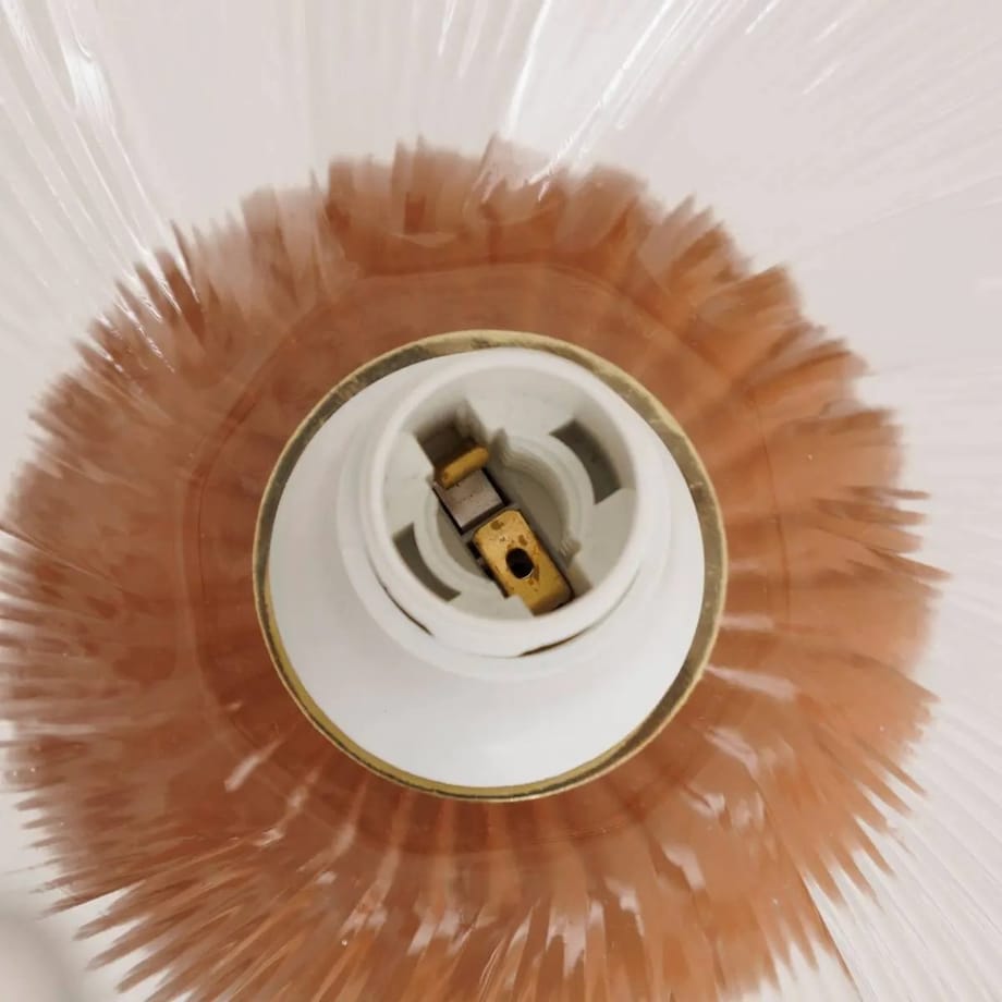 Lampa stołowa ceramiczna, pomarańczowa, Phylas