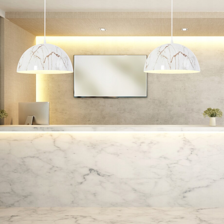 Lampa Sufitowa Wisząca Glamour Marmur Marble