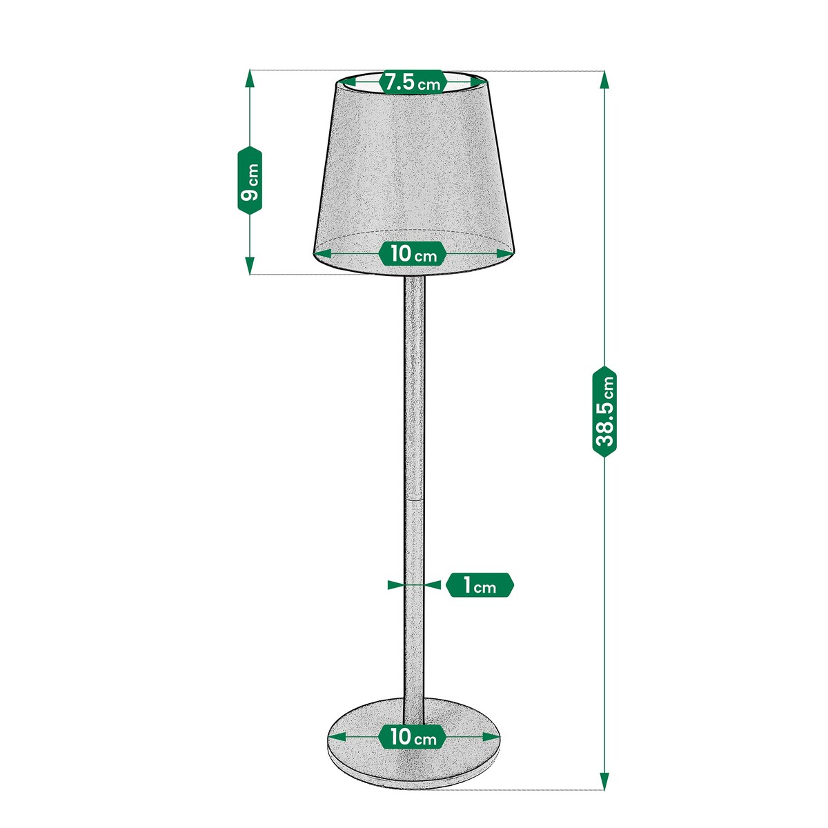 Lampa LED stołowa BEZPRZEWODOWA 3 tryby
