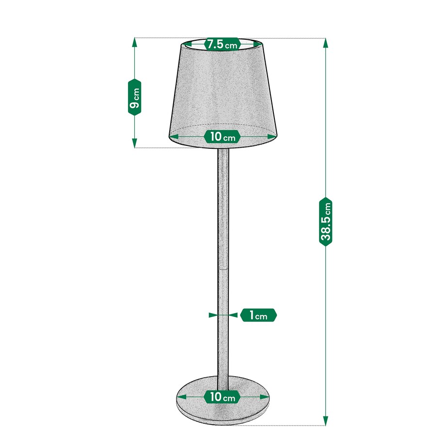 Lampa LED stołowa BEZPRZEWODOWA 3 tryby