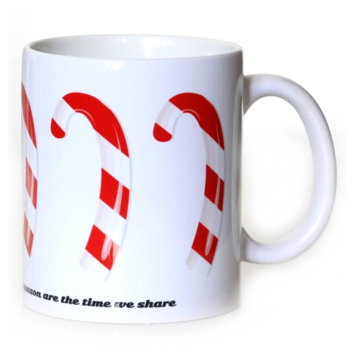 KUBEK NA KAWĘ HERBATĘ CZEKOLADĘ Z MOTYWEM ŚWIĄTECZNYCH LASEK CANDY 300ML - PREZENT UPOMINEK NA MIKOŁAJA ŚWIĘTA GWIAZDKĘ BOŻE NARODZENIE POD CHOINKĘ DLA KOBIETY FACETA