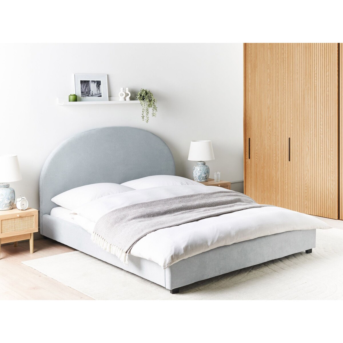 Łóżko  VAUCLUSE 140 x 200 cm Błękitny