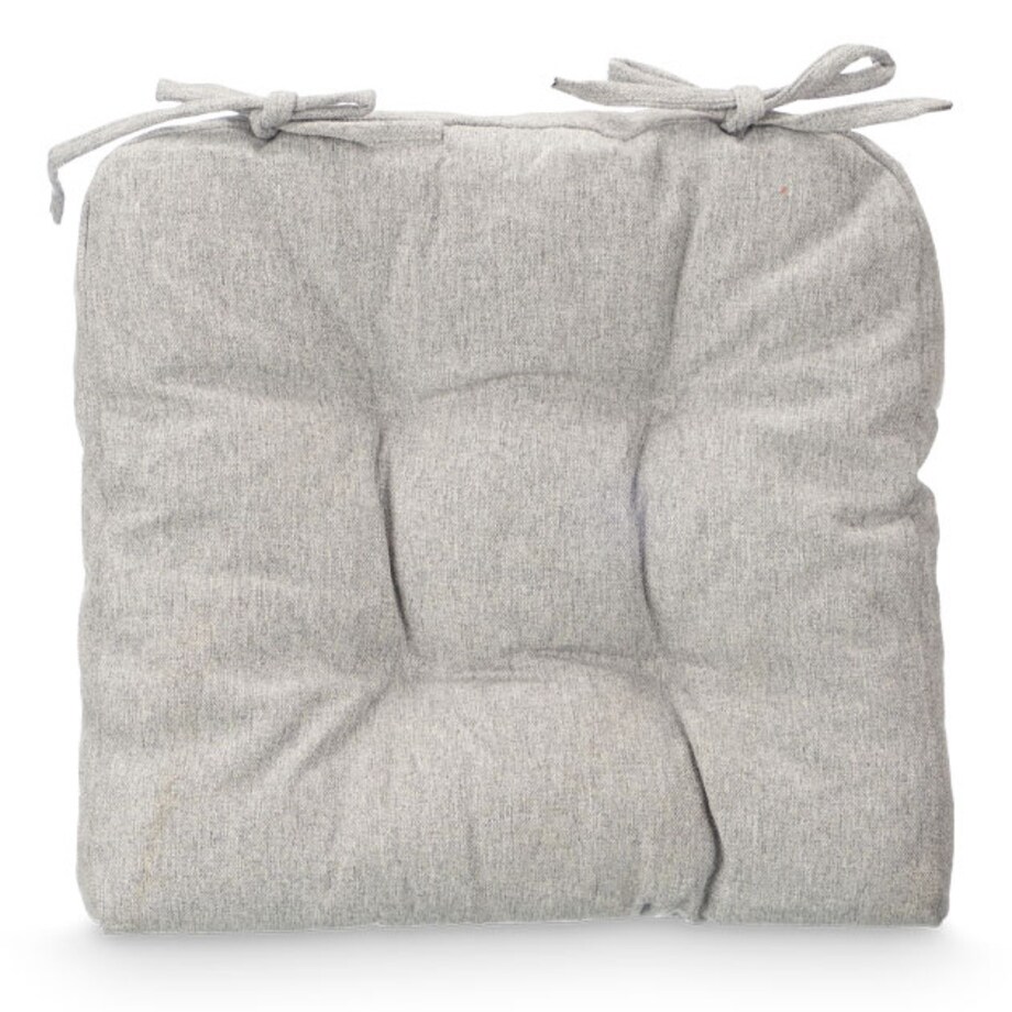 Poduszki na krzesło z pikowaniem i troczkami, 40 × 40 cm