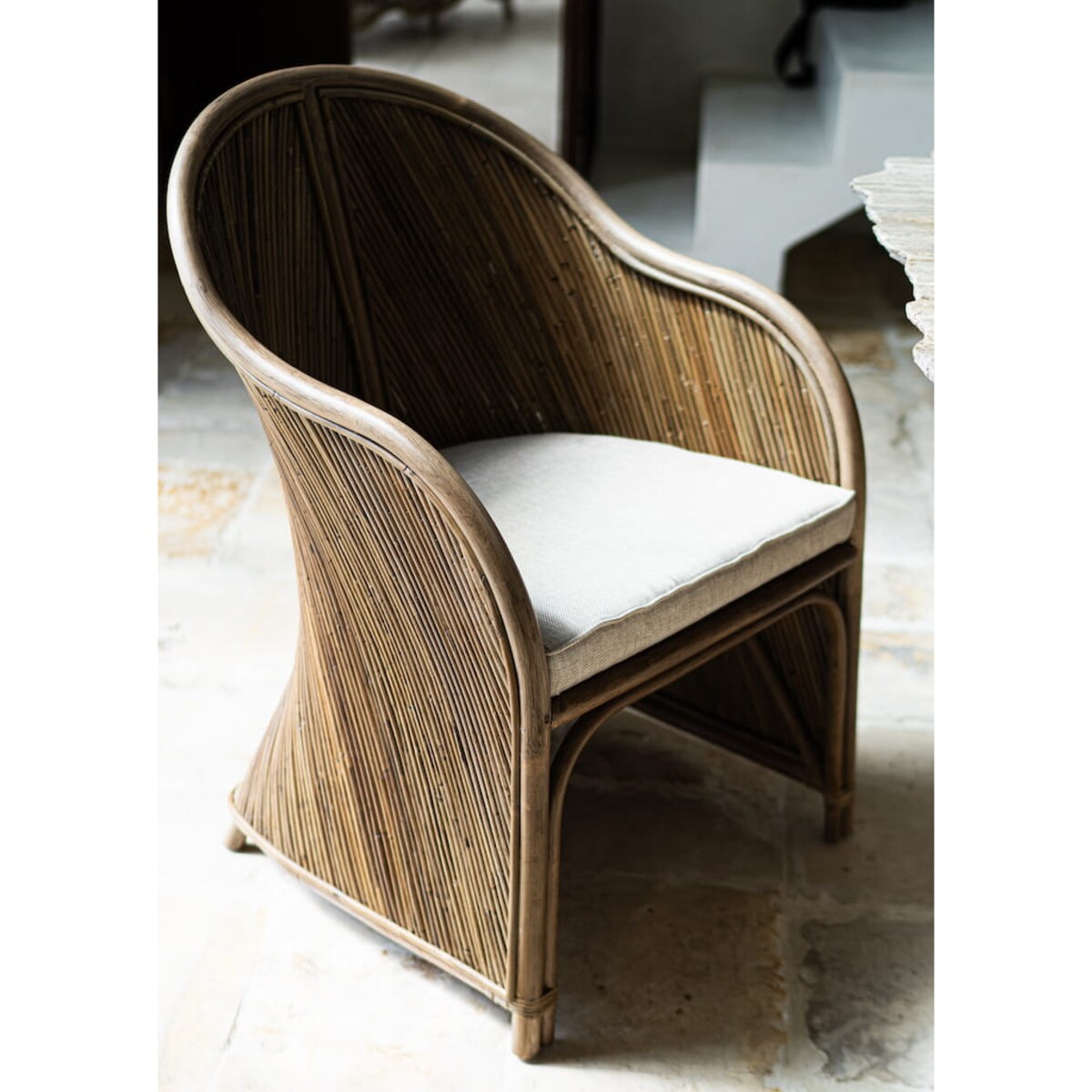 FOTEL RATTANOWY TEGAL DORIS CIEMNY