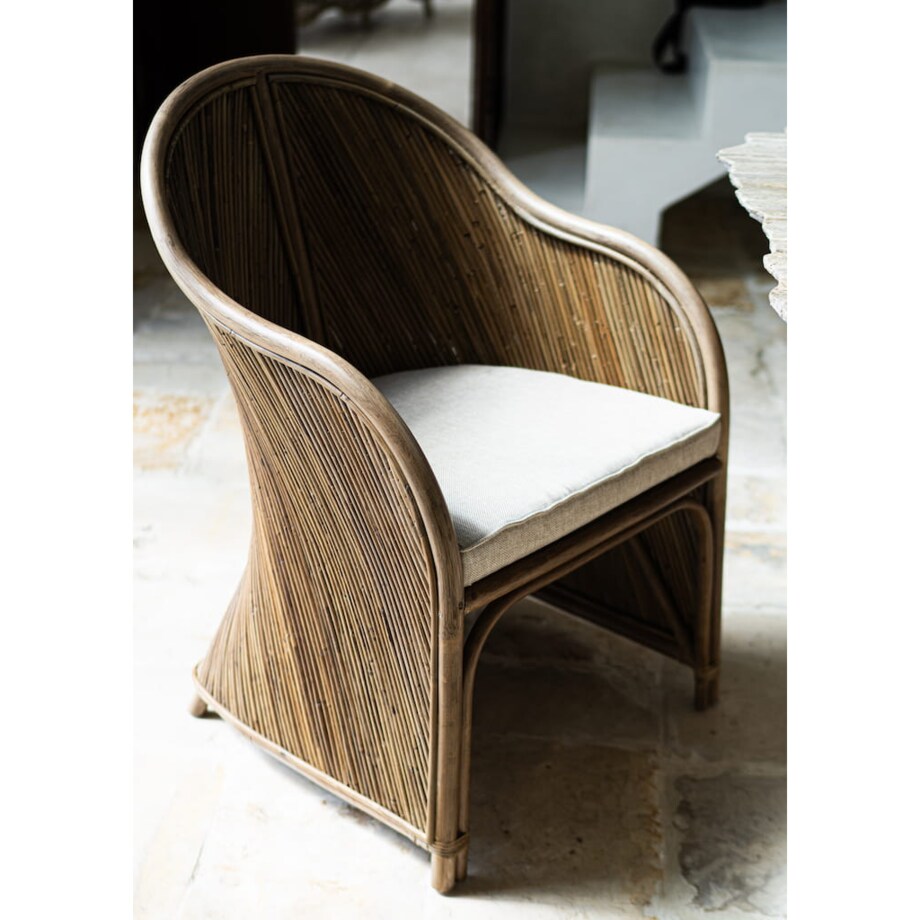 FOTEL RATTANOWY TEGAL DORIS CIEMNY