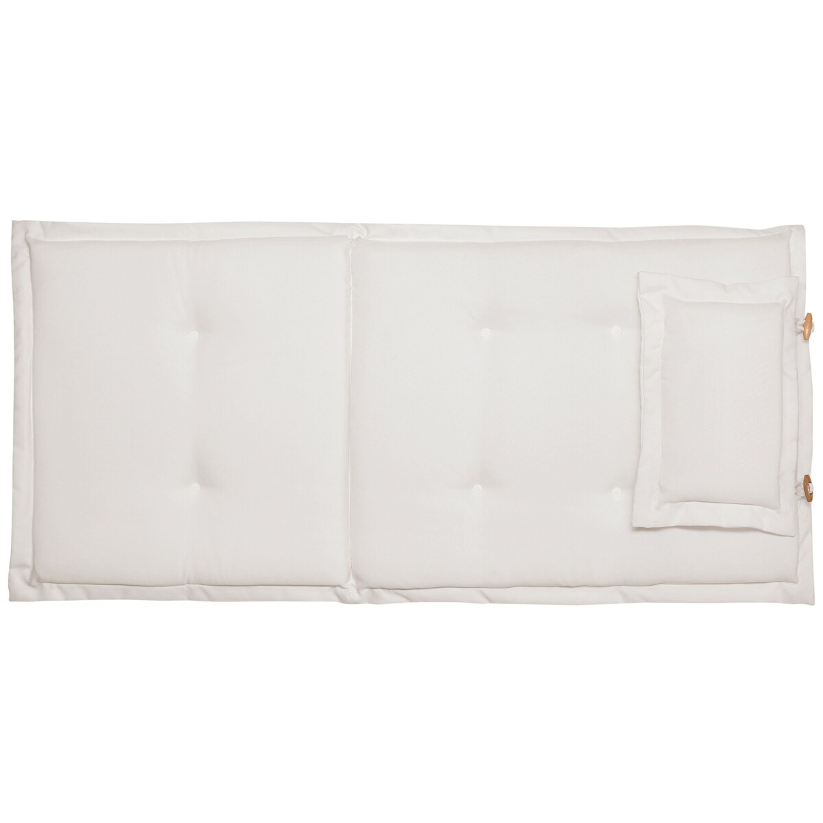 Zestaw 2 poduszek na krzesła ogrodowe biały MAUI