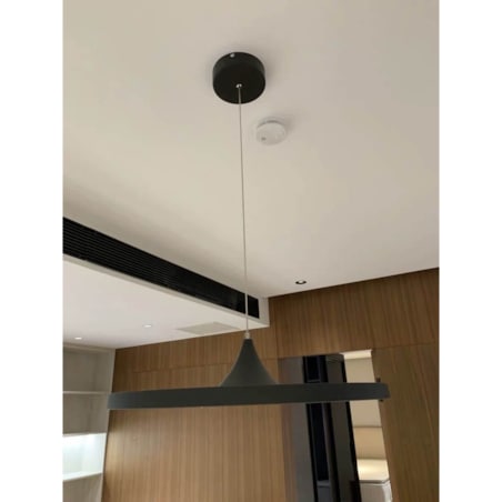 LAMPA wisząca DISC CHUA-16W-NW Abigali okrągła OPRAWA dysk LED 16W 4000K zwis czarny