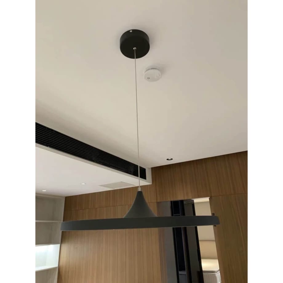 LAMPA wisząca DISC CHUA-16W-NW Abigali okrągła OPRAWA dysk LED 16W 4000K zwis czarny