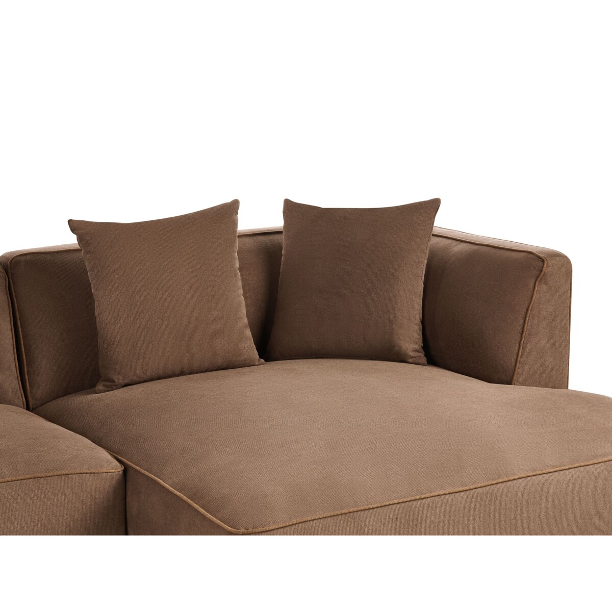 Narożnik dla 3 osób SATER Brązowy Lewostronny