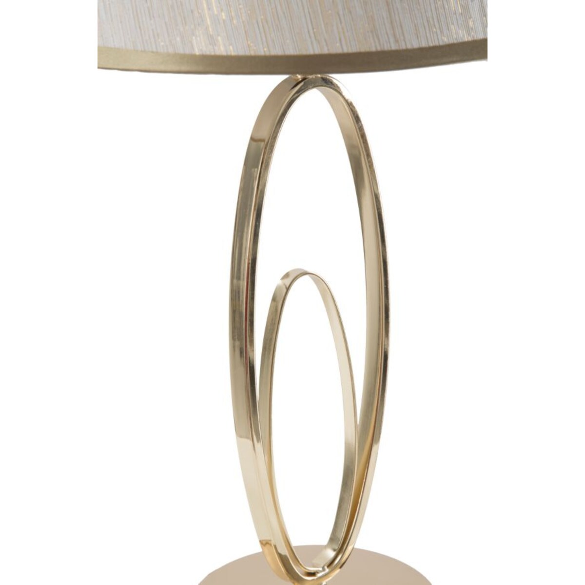 Lampa stołowa GLAM FLUSH, metalowa, złota, Ø 24x47 cm
