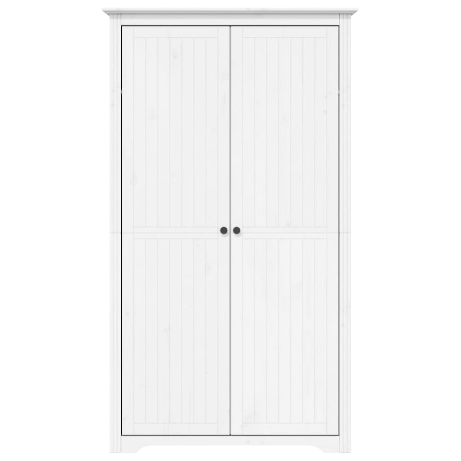 vidaXL Szafa BODO, biała, 99x53,5x173 cm, lite drewno sosnowe