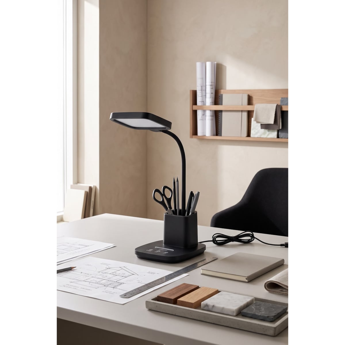 Lampka biurkowa K-BL1301 CZARNY z serii TOLA