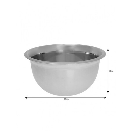 Miska ze stali nierdzewnej 28cm srebrna KINGHOFF