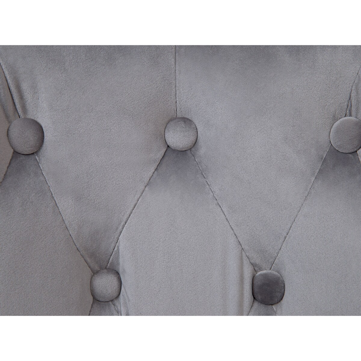 Krzesło biurowe regulowane welurowe szare PARRISH