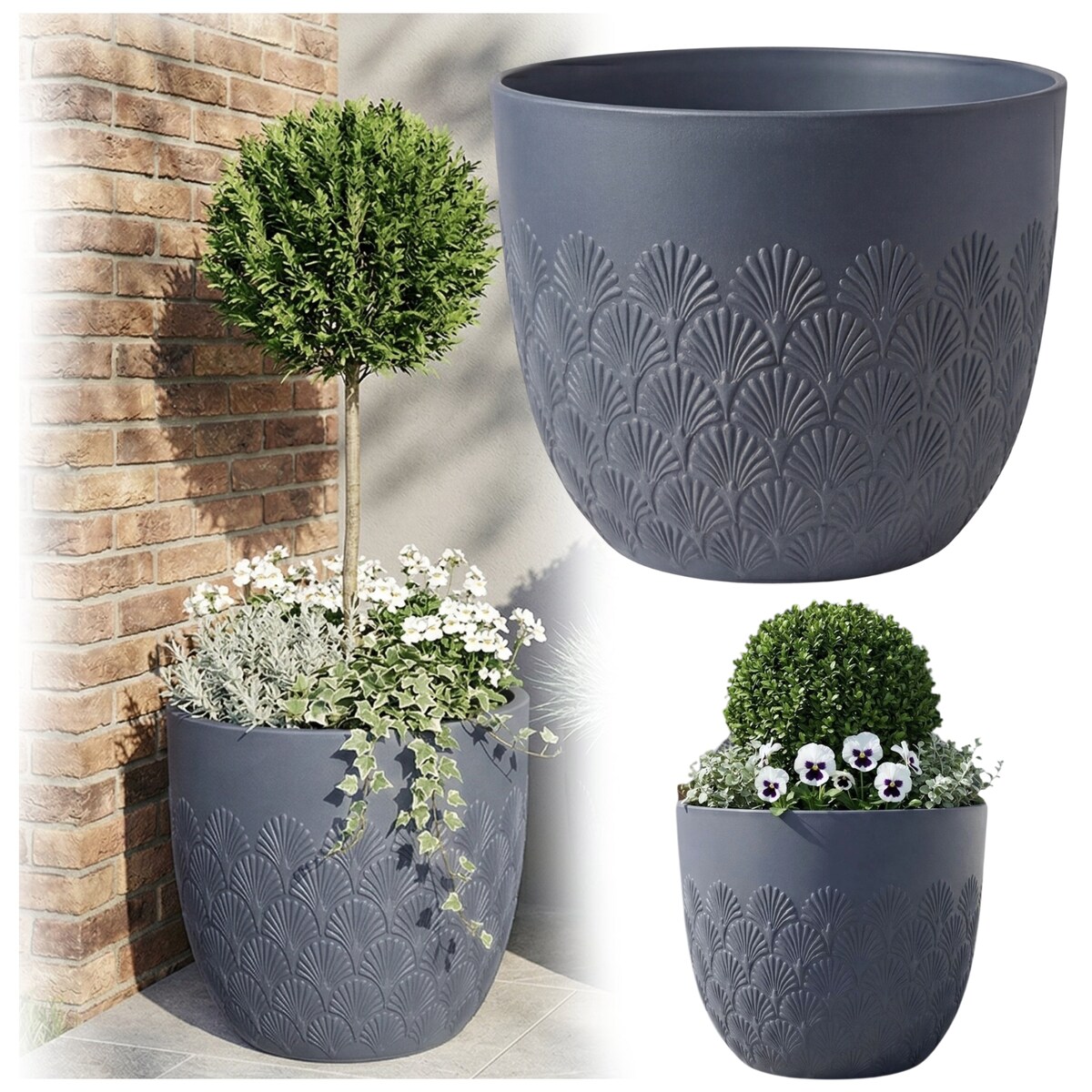 Donica Melody 40,6x40,6x35,6 cm niebieska