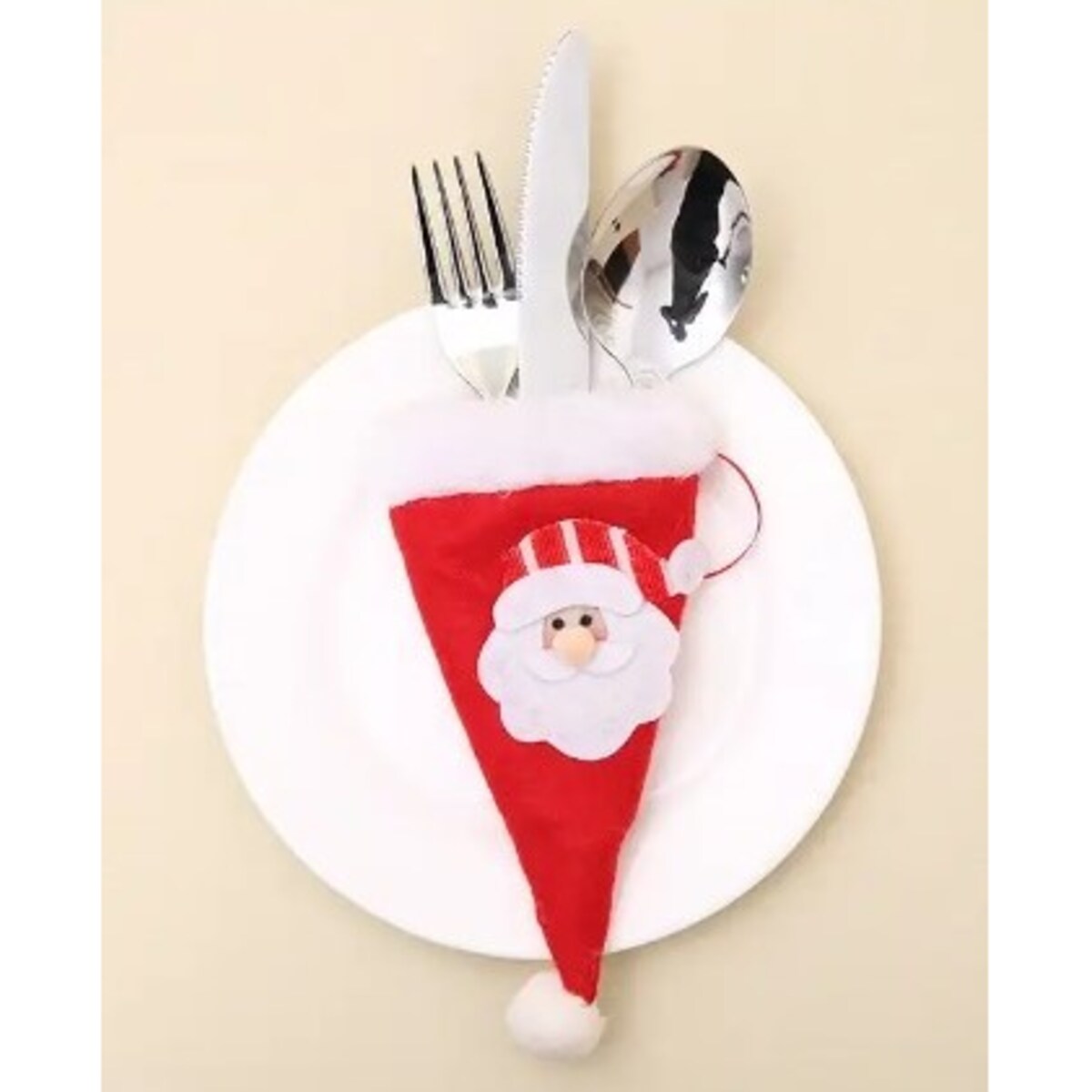 Czapka Pokrowiec Na Sztućce Ozdoba Stół Święta