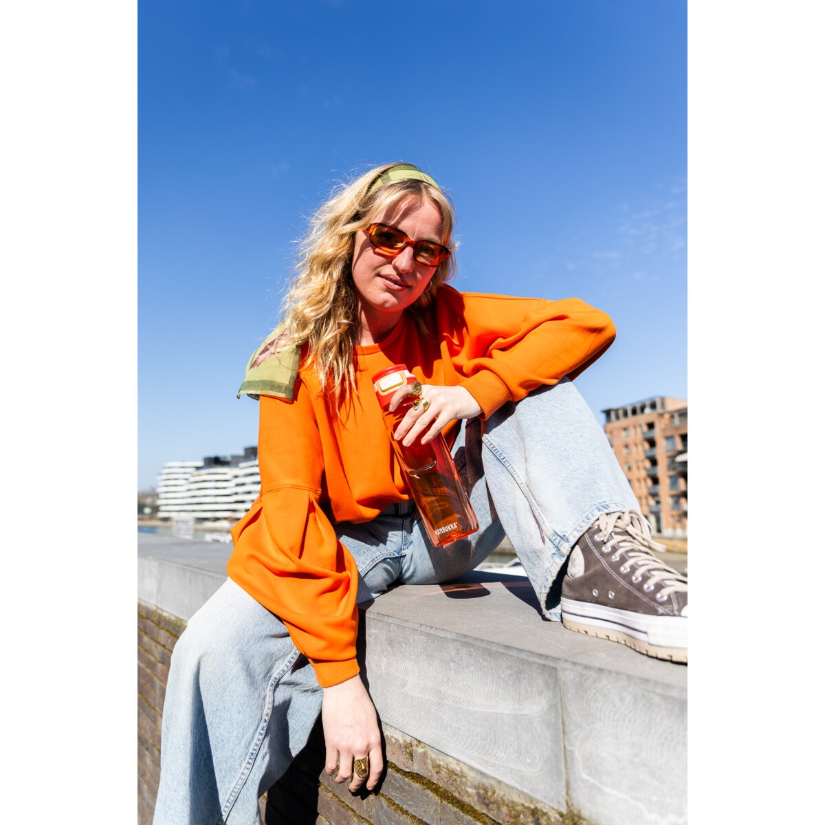 Butelka na wodę Elton 1000 ml - Orange Vibes