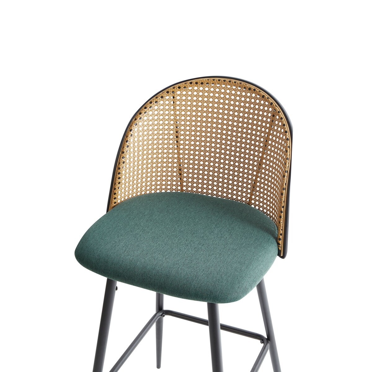 Zestaw 2 krzeseł barowych CORNELL Metal Zielony