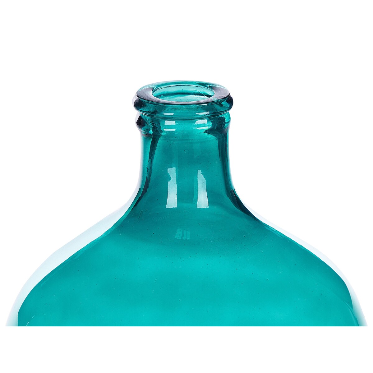 Wazon na kwiaty szklany 48 cm turkusowy SAMOSA