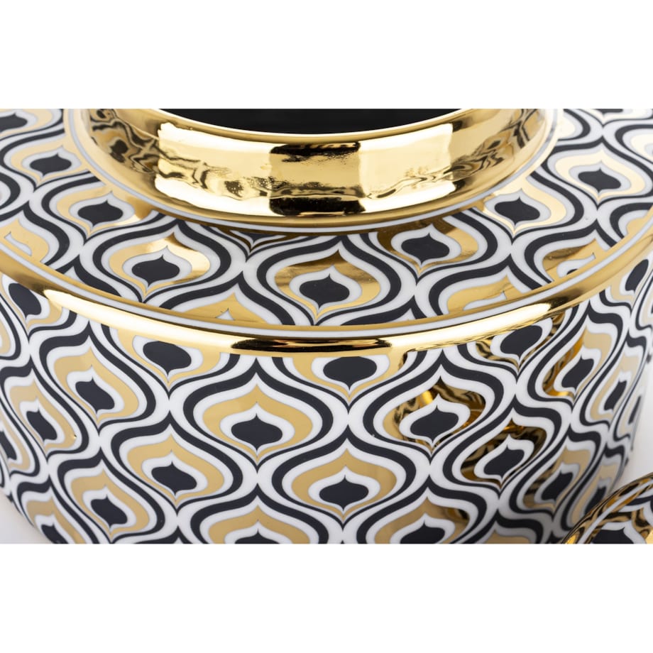 Pojemnik ceramiczny o ciekawym wzorze 16x23x23 cm