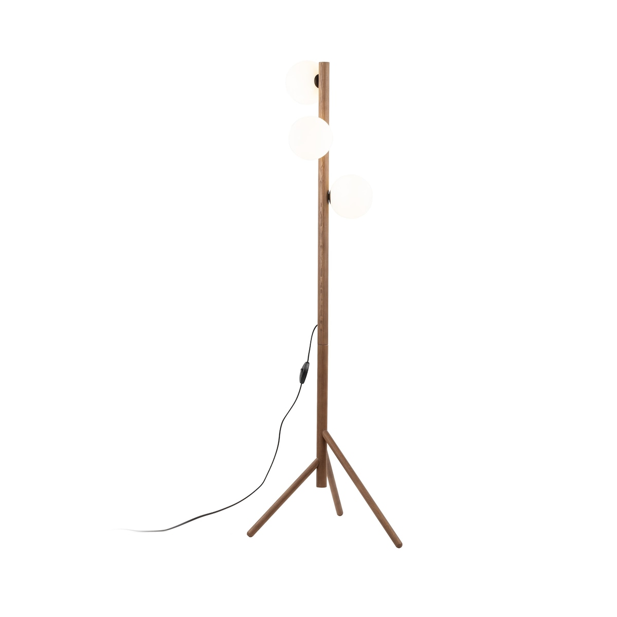 Lampa podłogowa TK Lighting ESTERA WOOD ORZECH 16045 150 cm 3xG9 drewniana nowoczesna do salonu