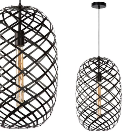 LAMPA wisząca WOLFRAM 21417/32/30 Lucide loftowa OPRAWA metalowy ZWIS druciany czarny