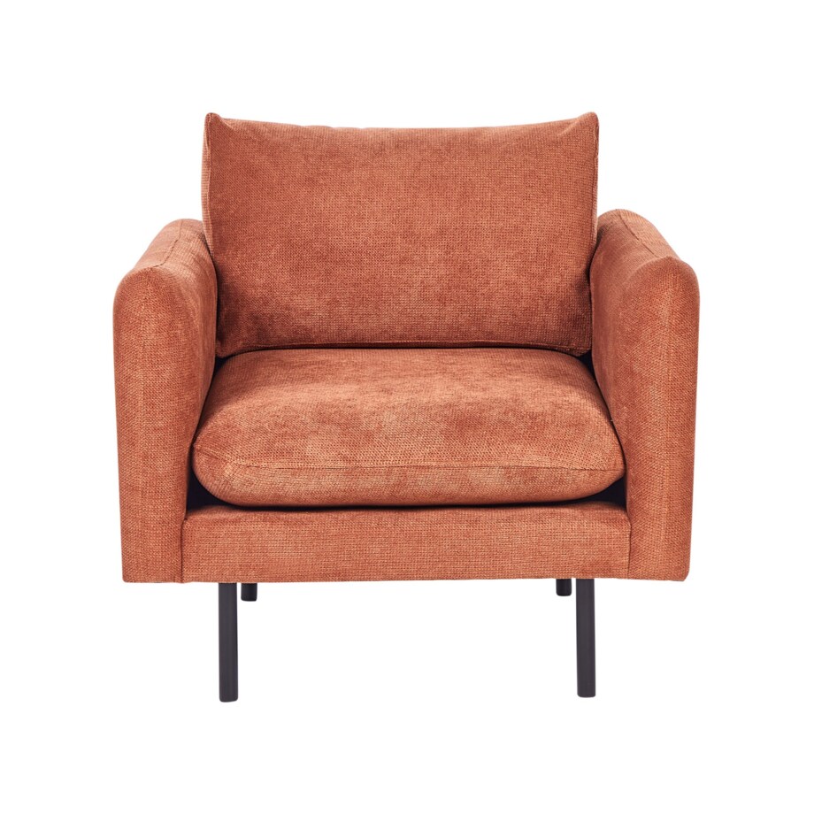 Zestaw wypoczynkowy z otomaną tapicerowany złoty brąz VINTERBRO