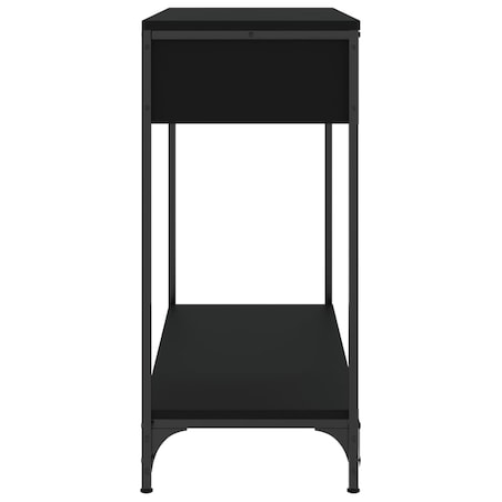 vidaXL Stolik konsolowy, czarny, 75x34,5x75 cm