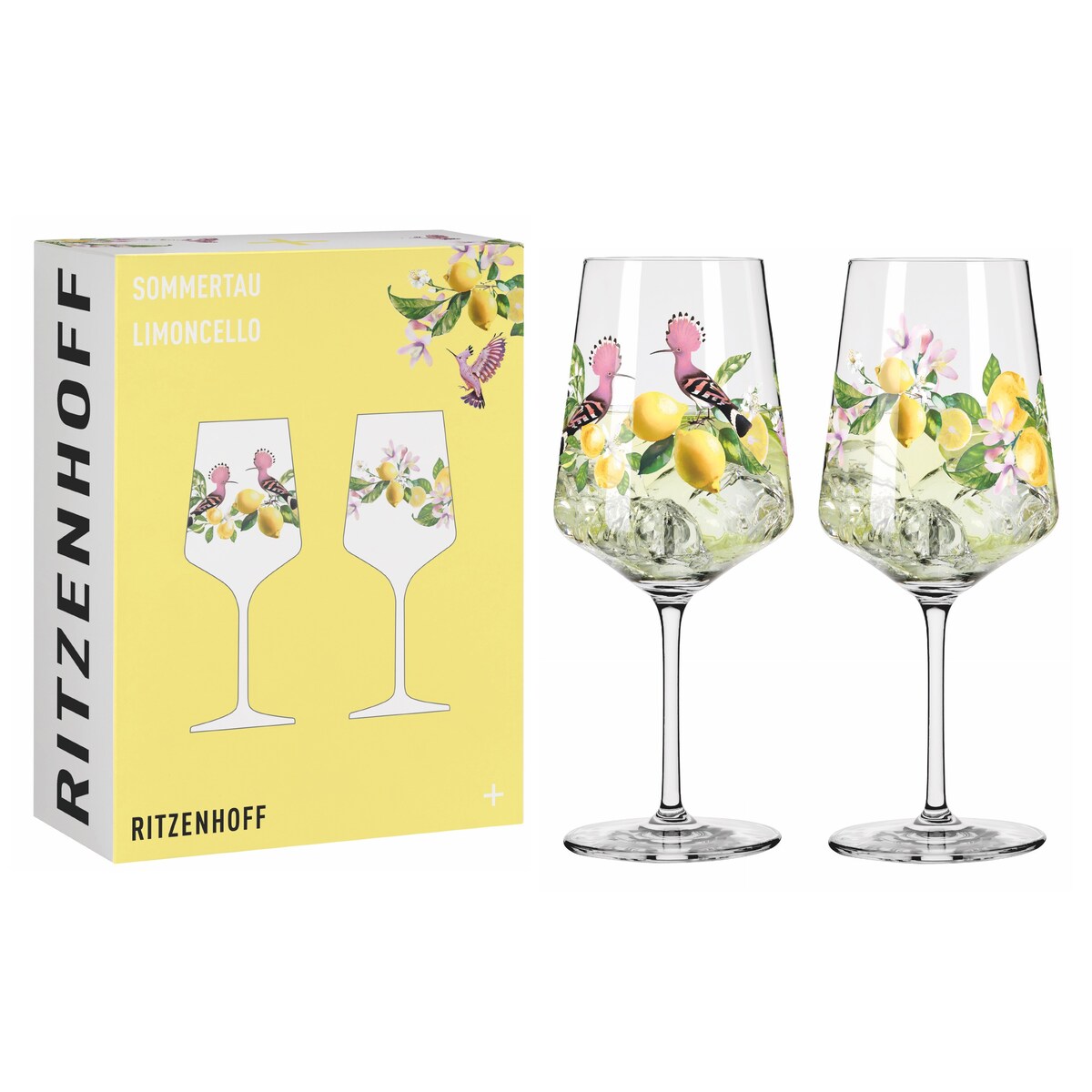 Ritzenhoff Zestaw 2 szt. kieliszków do aperitif koktajli soków kryształ Sommertau Limoncello 19/20