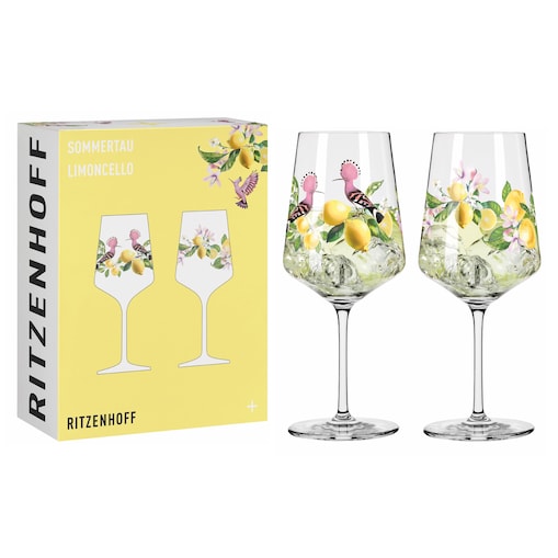 Ritzenhoff Zestaw 2 szt. kieliszków do aperitif koktajli soków kryształ Sommertau Limoncello 19/20