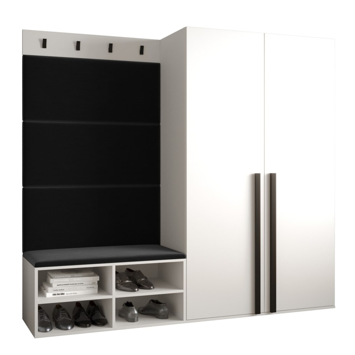 Garderoba do przedpokoju Abiks MIRO 5 biały+manila18