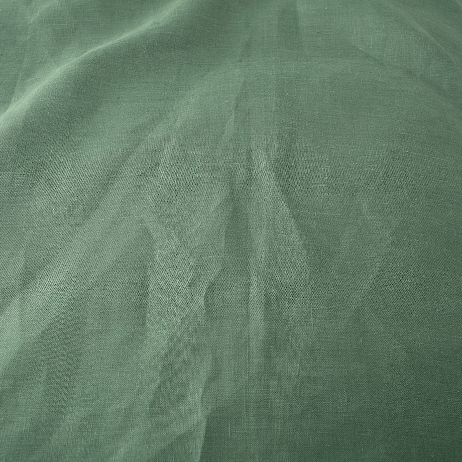 Komplet pościeli lnianej Linen 200x200cm green, 200 x 200 cm/ 2 poszewki 60 x 50 cm