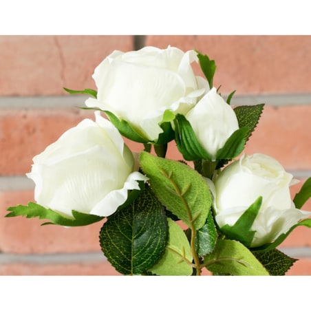 SZTUCZNE RÓŻE białe wys. 39cm