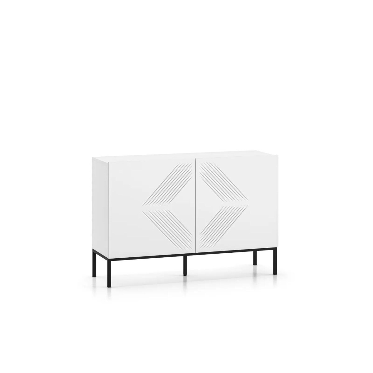 Komoda KLARA 110 2D biały mat z podstawą