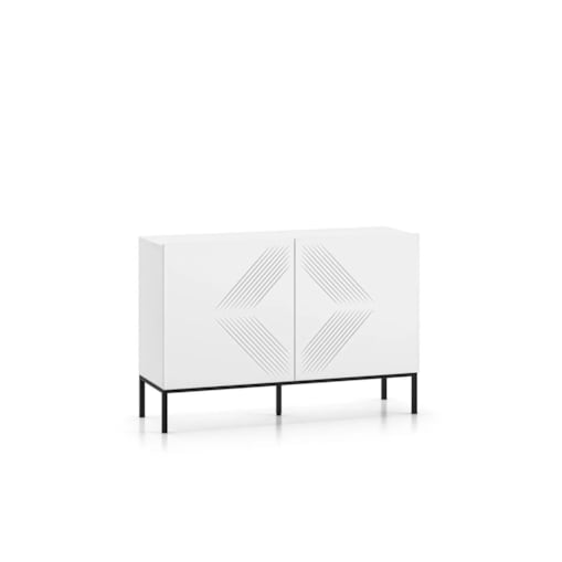 Komoda KLARA 110 2D biały mat z podstawą