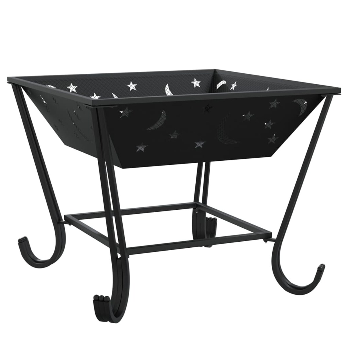 vidaXL Palenisko z pogrzebaczem, 50 cm, XXL, stal