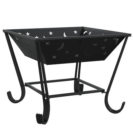 vidaXL Palenisko z pogrzebaczem, 50 cm, XXL, stal