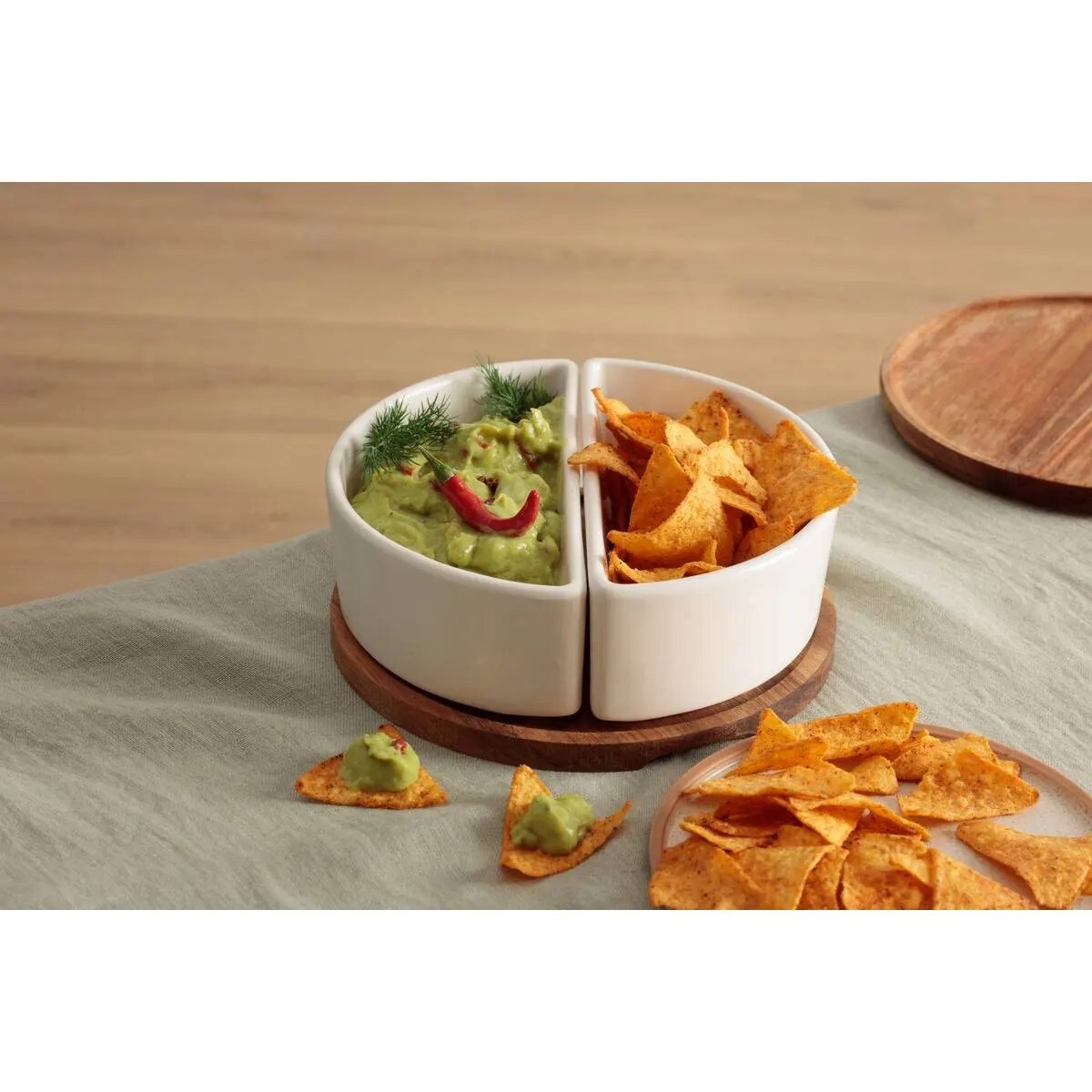 Zestaw do przekąsek z miseczkami Elegance 20x7 cm