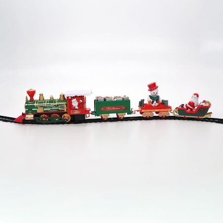 Kolejka świąteczna pod choinkę, 698 cm, 39 elementów