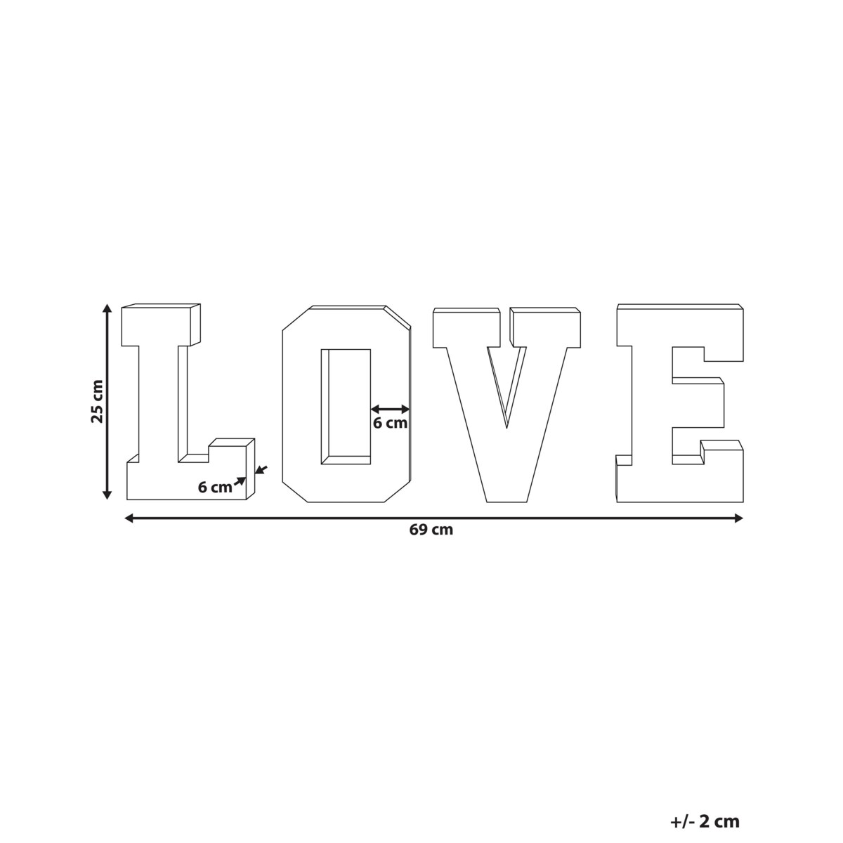 Napis podświetlany LED wielokolorowy PROCYON