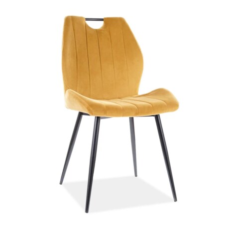 Krzesło tapicerowane ARCO VELVET curry