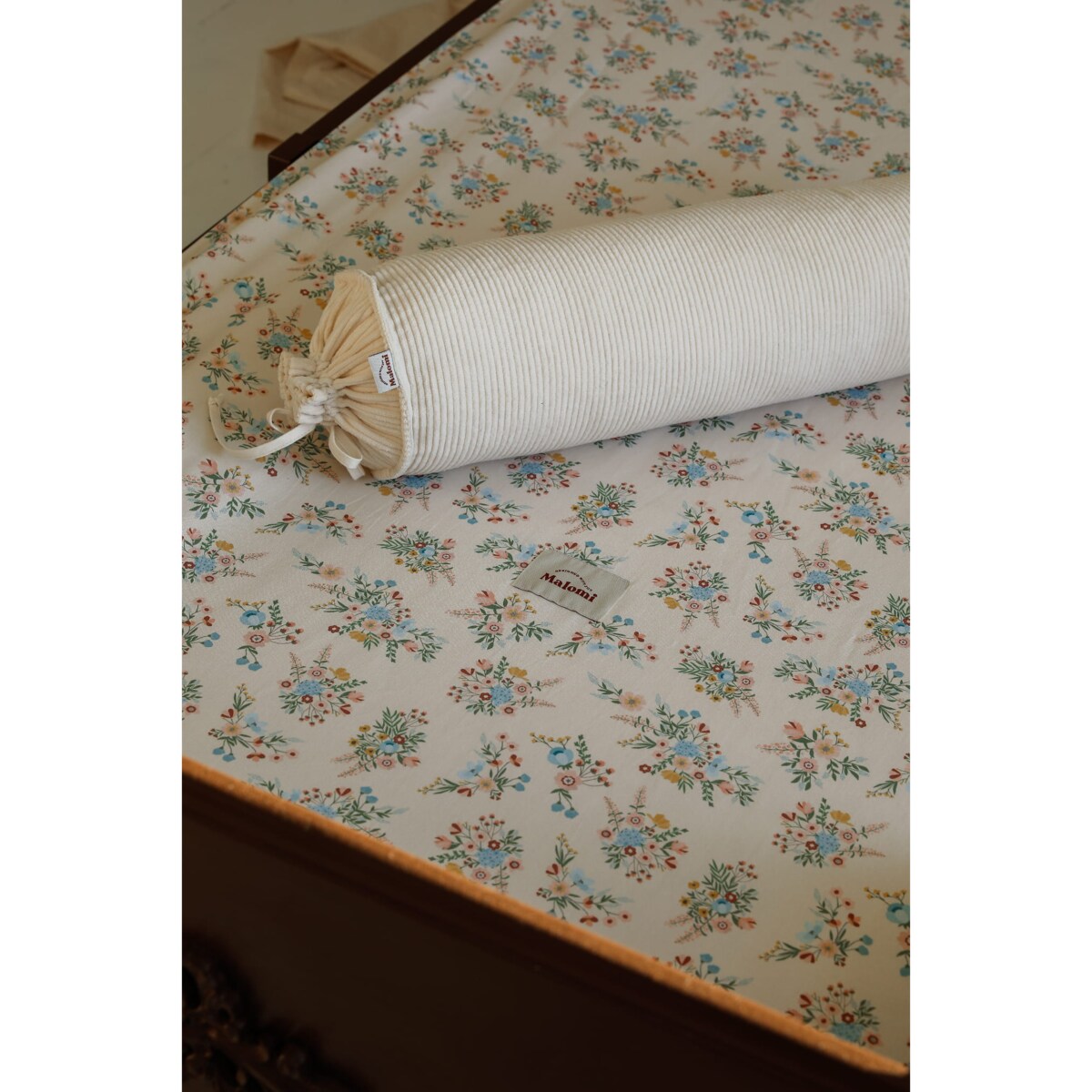 Poduszka dekoracyjna wałek sztruksowy natural