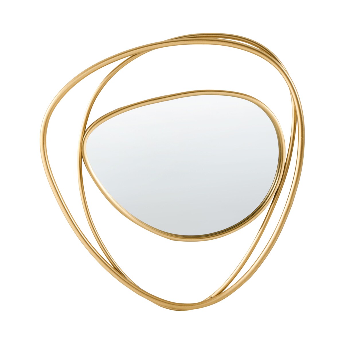 Lustro ścienne COURCY 50 cm 54 cm Metal Złoty