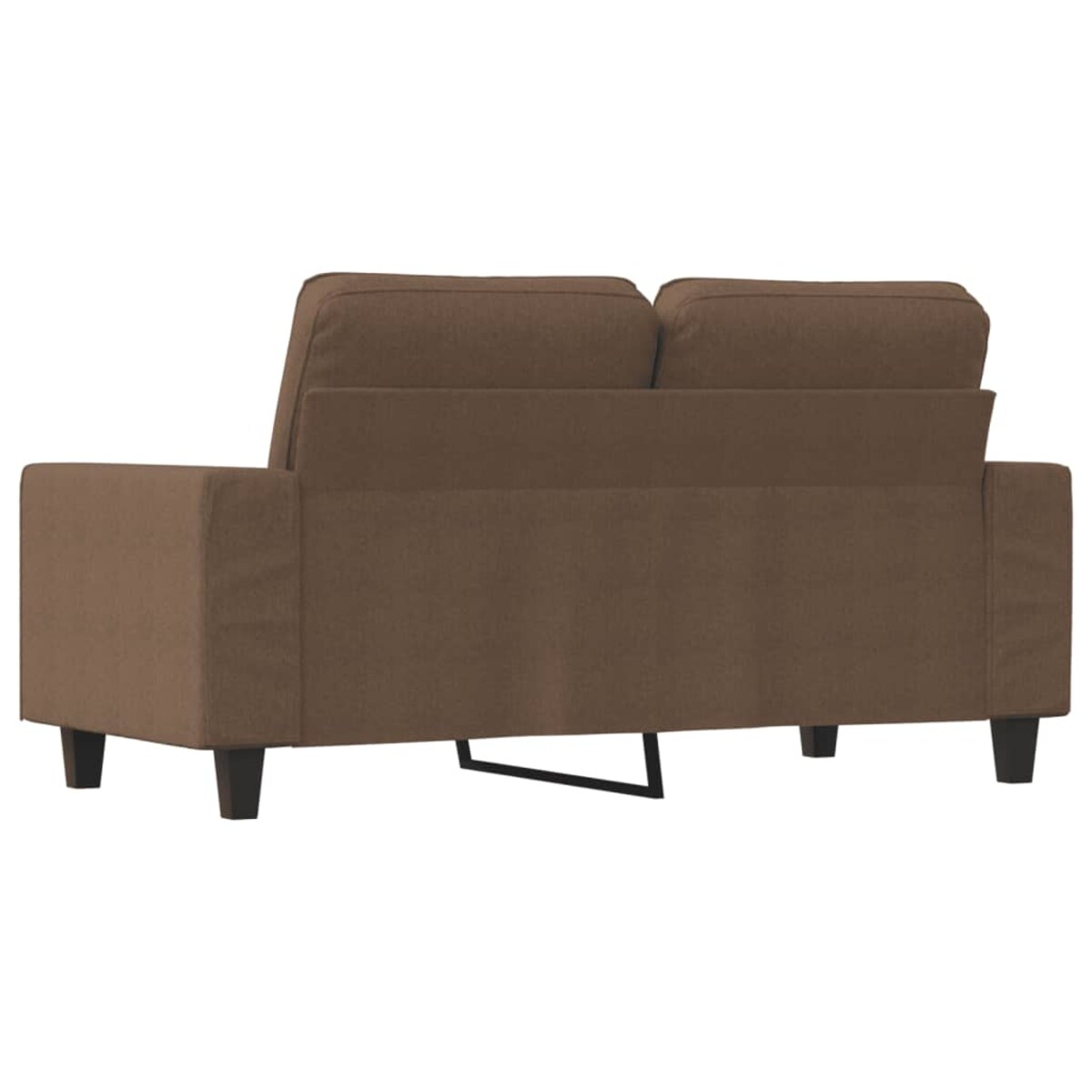 vidaXL Sofa 2-osobowa, brązowa, 120 cm, tapicerowana tkaniną